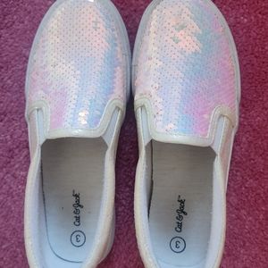 Girls Cat & Jack Squinted Slip On Sneakers Shoes 3